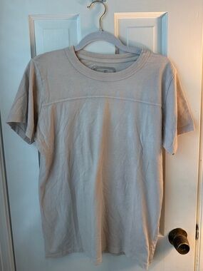 Big Bud Press Crew Neck T-Shirt in Light Beige Small